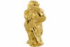 Buddha aus Metall glanz-gold