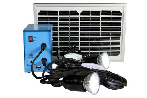 Notvorrat - Solarset 12 Volt / 4AH mit 2 LED Lampen